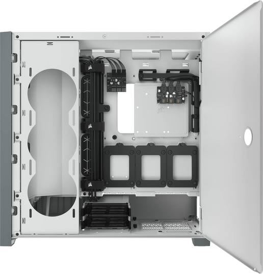 Corsair iCUE 5000X RGB Mid Tower Gaming Case - White 