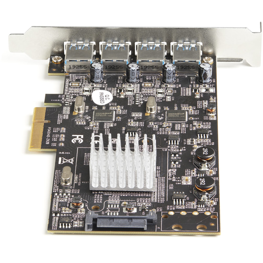 StarTech.com 4-Port USB PCIe Card - 10Gbps USB 3.1/3.2 Gen 2 Type-A PCI Express Expansion Card with 2 Controllers
