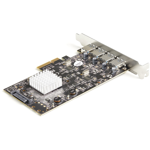 StarTech.com 4-Port USB PCIe Card - 10Gbps USB 3.1/3.2 Gen 2 Type-A PCI Express Expansion Card with 2 Controllers