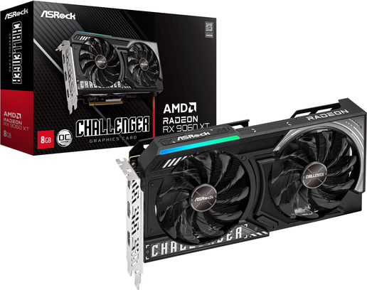ASRock Radeon RX 9060 XT Challenger OC 8GB GDDR6 Graphics Card