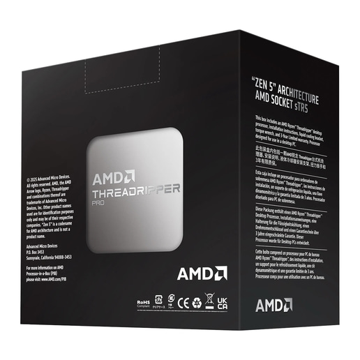 AMD Ryzen Threadripper PRO 9995WX 96 Core/192 Thread CPU 