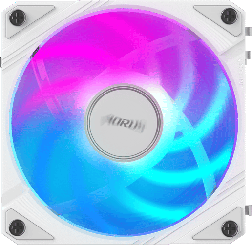 Gigabyte AORUS EZ Chain Fan 120 ICE High-Performance 120mm ARGB Case Fan in White