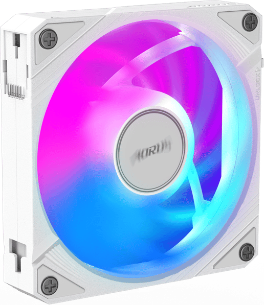 Gigabyte AORUS EZ Chain Fan 120 ICE High-Performance 120mm ARGB Case Fan in White