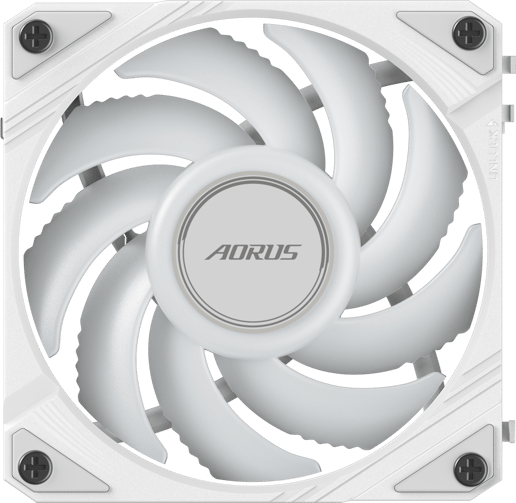 Gigabyte AORUS EZ Chain Fan 120 ICE High-Performance 120mm ARGB Case Fan in White