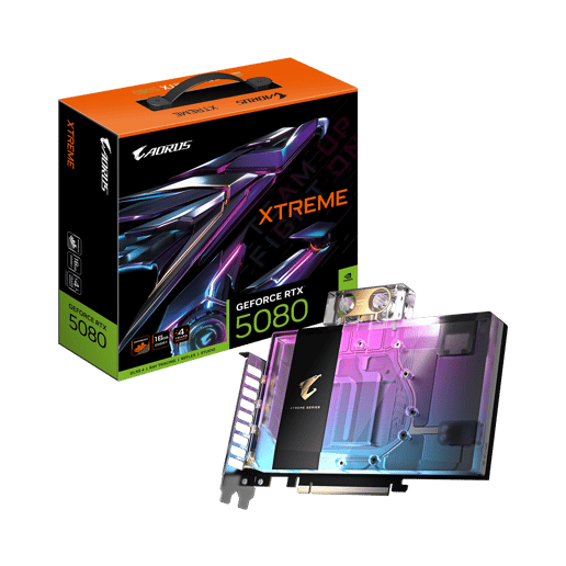 Gigabyte GeForce RTX 5080 Xtreme Waterforce WB OC 16GB GDDR7 Graphics Card
