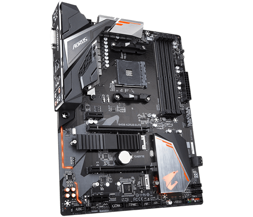 Gigabyte B450 AORUS ELITE ATX Motherboard for AMD AM4 CPUs