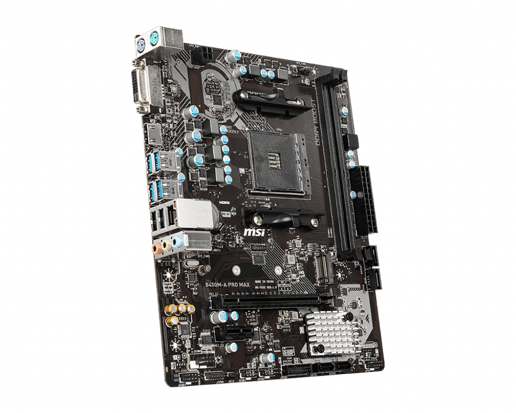 MSI B450M-A PRO MAX mATX Motherboard for AMD AM4 CPUs