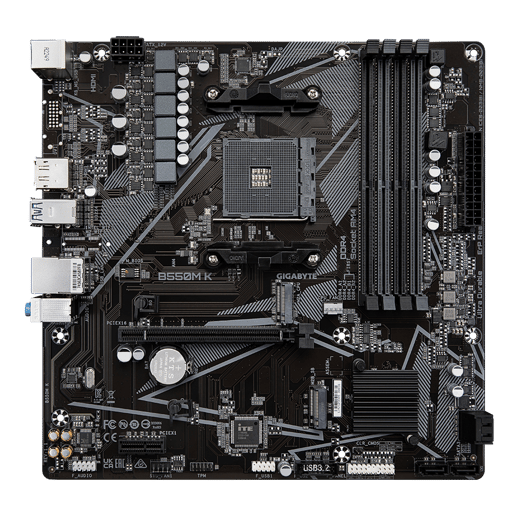 Gigabyte B550M K mATX Motherboard for AMD AM4 CPUs