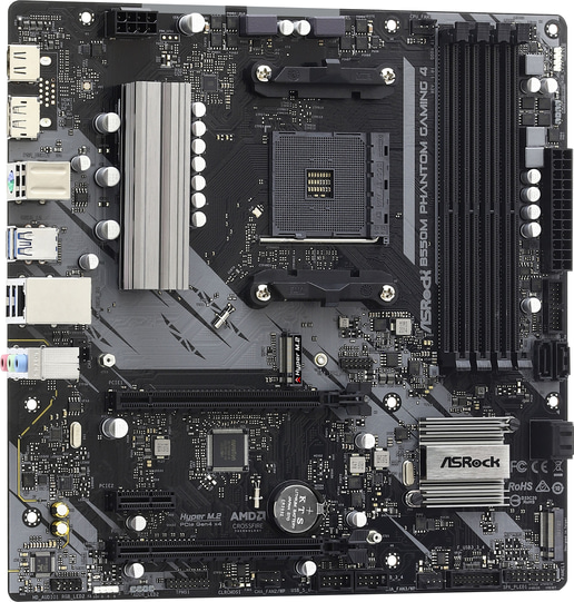 ASRock B550M Phantom Gaming 4 mATX Motherboard for AMD AM4 CPUs