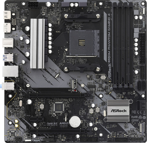 ASRock B550M Phantom Gaming 4 mATX Motherboard for AMD AM4 CPUs