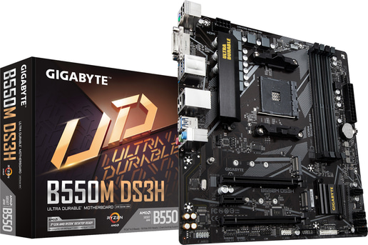 Gigabyte B550M DS3H mATX Motherboard for AMD Socket AM4 CPUs