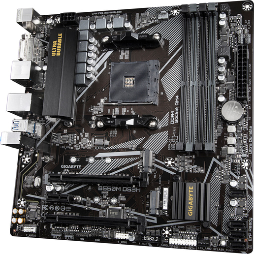 Gigabyte B550M DS3H mATX Motherboard for AMD Socket AM4 CPUs