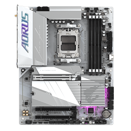 Gigabyte B650E AORUS ELITE X ICE ATX Motherboard for AMD Socket AM5 CPUs