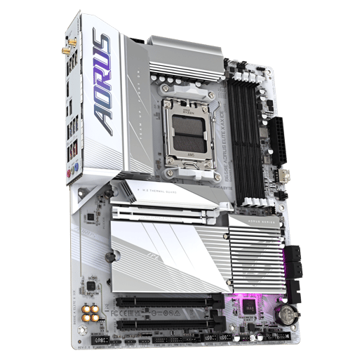 Gigabyte B650E AORUS ELITE X ICE ATX Motherboard for AMD Socket AM5 CPUs