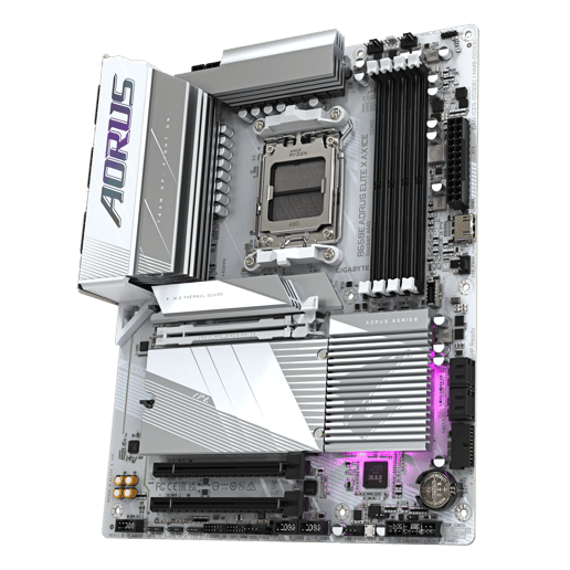 Gigabyte B650E AORUS ELITE X ICE ATX Motherboard for AMD Socket AM5 CPUs