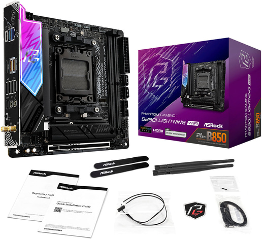 ASRock B850I Lightning WiFi ITX Motherboard for AMD AM5 CPUs