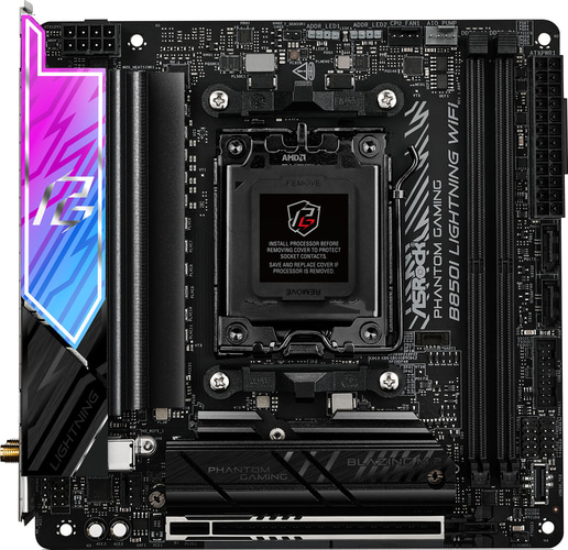 ASRock B850I Lightning WiFi ITX Motherboard for AMD AM5 CPUs