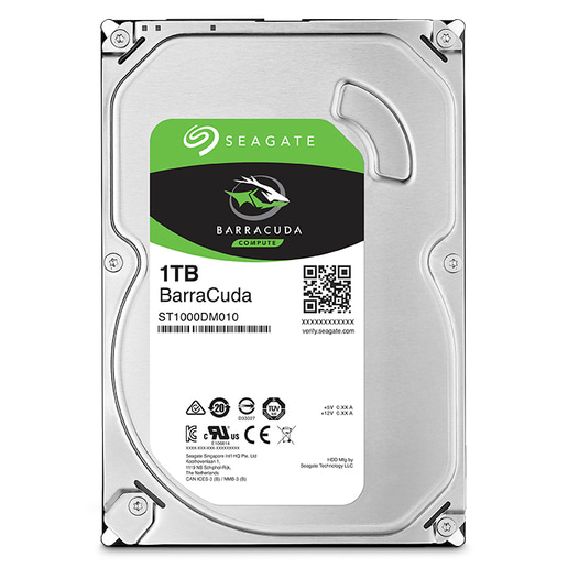 Seagate BarraCuda 1TB SATA III 3.5" Hard Drive - 7200RPM, 64MB Cache