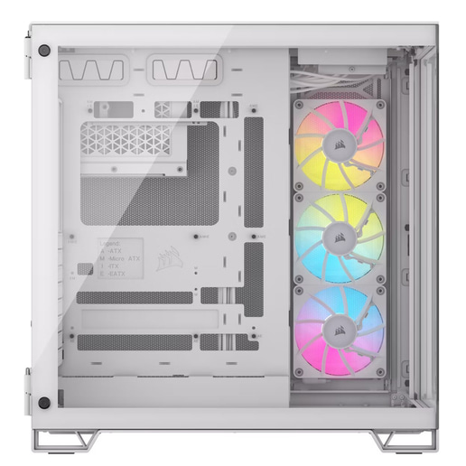 Corsair iCUE LINK 6500X RGB Mid Tower Gaming Case - White 