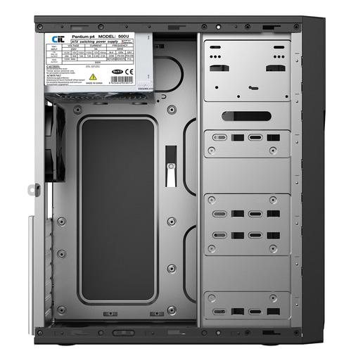 CiT Classic Midi Mid Tower Case - Black 