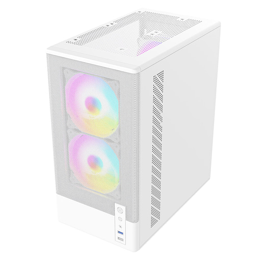 CiT F3 Mid Tower Gaming Case - White 