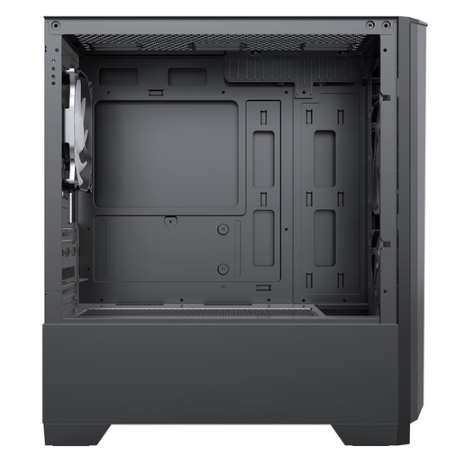 CiT Level 2 Mesh mATX Tempered Glass Gaming PC Case - Black 