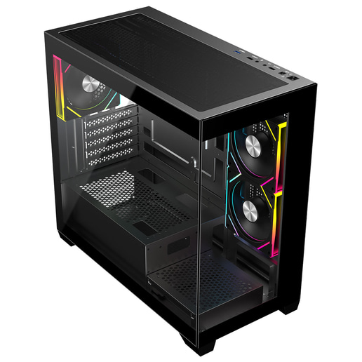 CiT Mercury Mid Tower Gaming Case - Black 