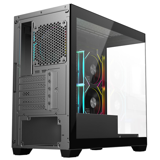 CiT Mercury Mid Tower Gaming Case - Black 