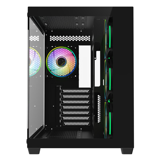 CiT Vision Mid Tower Gaming Case - Black 