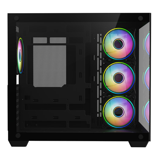 CiT Vision Mid Tower Gaming Case - Black 