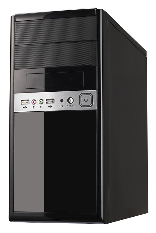 CiT 1016 Mid Tower Case - Black 500W  Power Supply