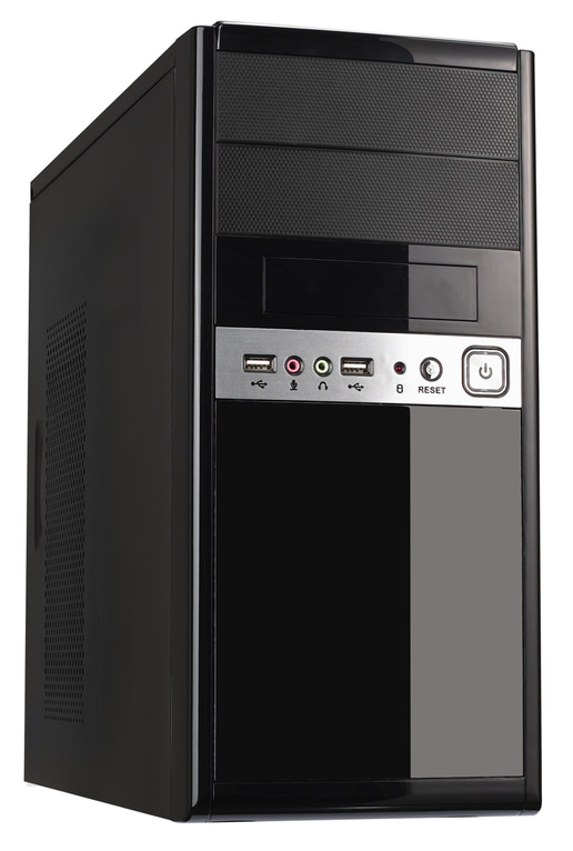 CiT 1016 Mid Tower Case - Black 500W  Power Supply