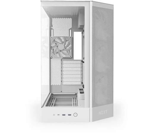 NZXT H9 Flow RGB Mid Tower Gaming Case - White 
