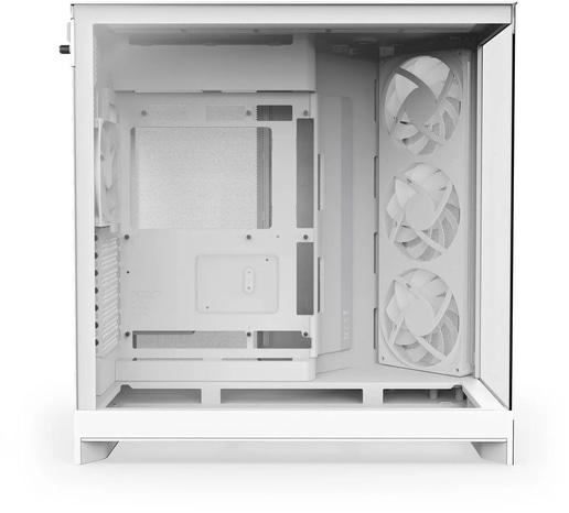 NZXT H9 Flow RGB Mid Tower Gaming Case - White 