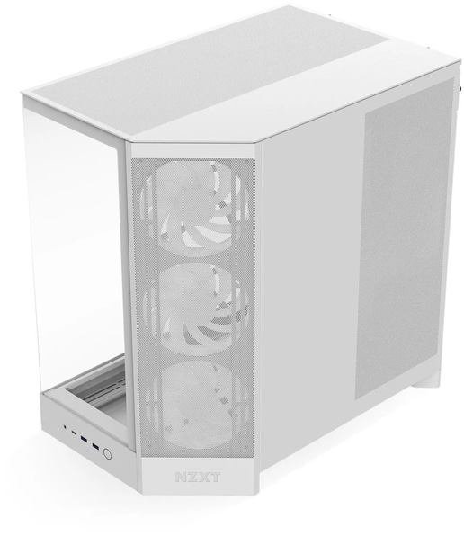 NZXT H9 Flow RGB Mid Tower Gaming Case - White 