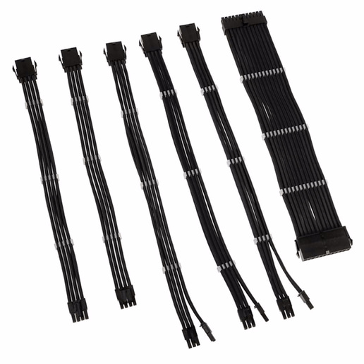 Kolink Core Adept Braided Cable Extension Kit in Jet Black