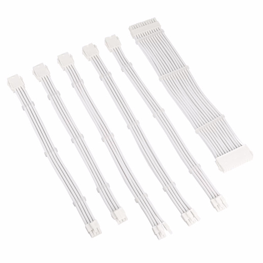 Kolink Core Adept Braided Cable Extension Kit in Brilliant White