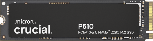 1TB Crucial P510 M.2 2280 PCI Express 5.0 x4 NVMe Solid State Drive