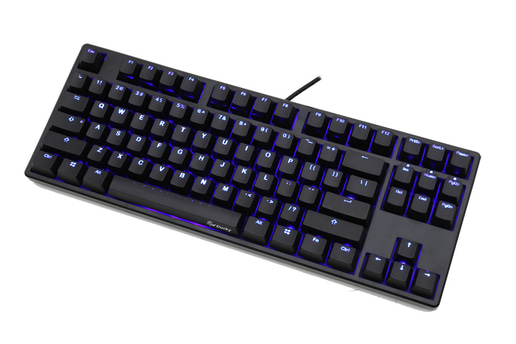 Ducky One TKL Mechanical Keyboard, Blue LED, Red Cherry MX Switch - UK Layout