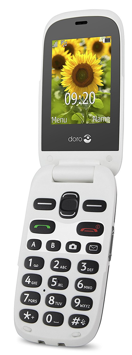 Doro Easy 6030 (2.4 inch) Mobile Phone (Graphite, White)