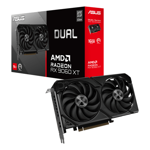 ASUS Radeon RX 9060 XT Dual 16GB GDDR6 Graphics Card