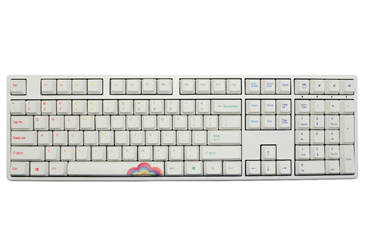 Ducky One Rainbow Edition USB Mechanical Keyboard with Cherry MX Black Switches (UK QWERTY)