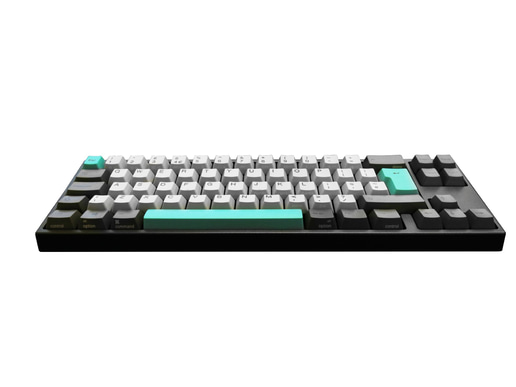 Ducky MIYA Pro Moonlight 65% USB Mechanical Keyboard in Black with White LED Backlit Keys, Cherry MX Blue Switches