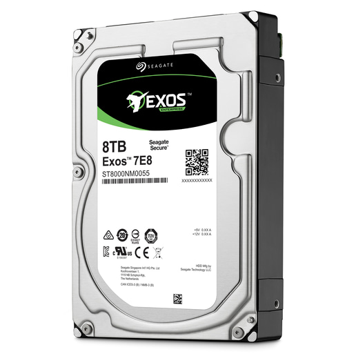 Seagate Exos 7E8 8TB SATA III 3.5" Hard Drive - 7200RPM, 256MB