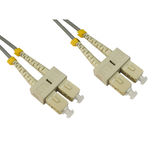 Cables Direct 15m OM1 Fibre Optic Cable, SC - SC (Multi-Mode)