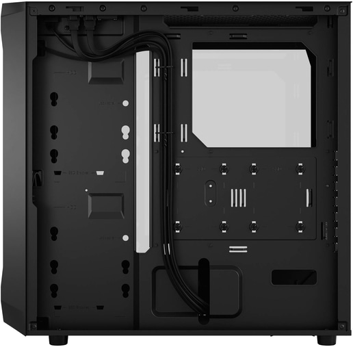 Fractal Focus 2 Mid Tower Gaming Case - Black 