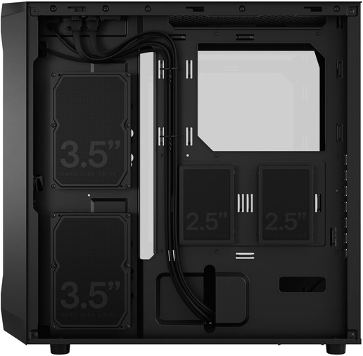 Fractal Focus 2 Mid Tower Gaming Case - Black 
