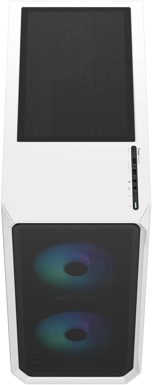 Fractal Focus 2 RGB Mid Tower Gaming Case - White 