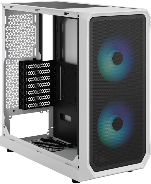 Fractal Focus 2 RGB Mid Tower Gaming Case - White 