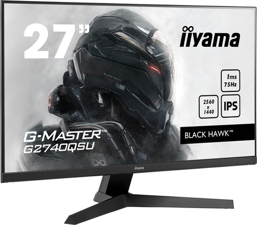 iiyama Black Hawk G-MASTER G2740QSU 27 inch IPS 1ms Gaming Monitor - 2560 x 1440